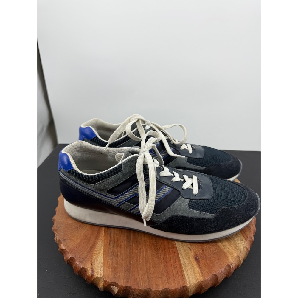 Hogan H86RUN Sneakers Mens Size 11 Navy Grey Made in Italy Luxury Runners